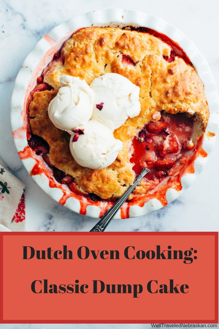 Camping Dutch Oven Classic Dump Cake- Cherry, Apple, Strawberry...the options are endless!
